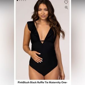 Black maternity swimsuit NWT